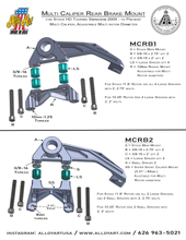 Load image into Gallery viewer, 2009 to present Multi Caliper Rear Brake mount
